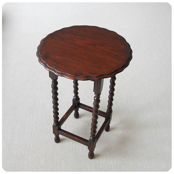 イギリス アンティーク オケージョナルテーブル オーク材 店舗什器 家具 「サイドテーブル」K-143