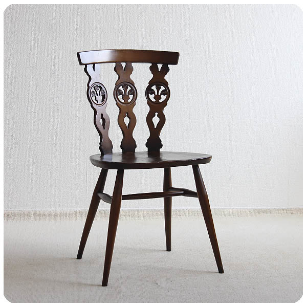 イギリス ヴィンテージ アーコールチェア シスルバックチェア 木製椅子 インテリア 家具 店舗什器 K-240