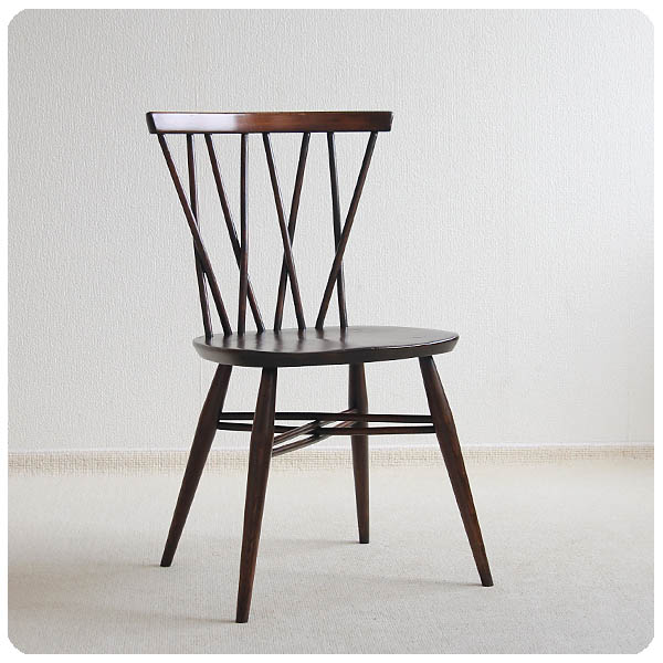 イギリス アンティーク アーコール クロスバックチェア ercol 木製椅子 インテリア 家具 店舗什器 K-279