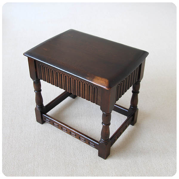 イギリス アンティーク調 サイドテーブル ドロワー インテリア 引き出し付 家具 店舗什器 K-299