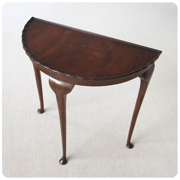 イギリス アンティーク コンソールテーブル ハーフムーンテーブル インテリア 家具 店舗什器 K-310