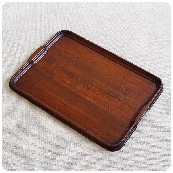 イギリス アンティーク ティートレイ オーク お盆 アフターヌーンティ― インテリア 店舗什器 K-419