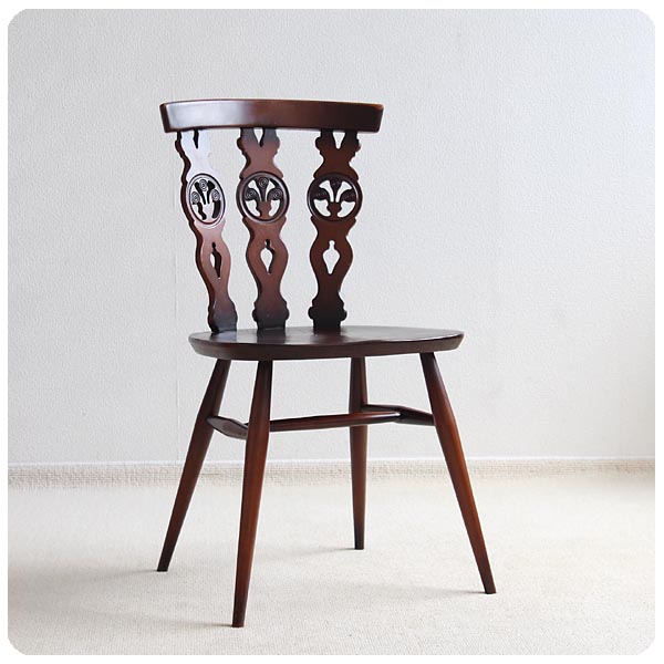 イギリス ヴィンテージ アーコールチェア 木製椅子 ERCOL シスルバック 家具 店舗什器 K-544