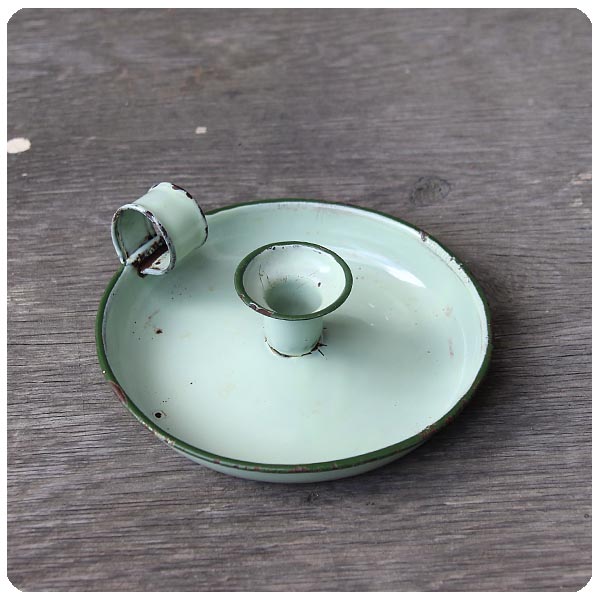 イギリス アンティーク ホーローキャンドルスタンド ロウソク立て 燭台 インテリア 雑貨 店舗什器 K-628