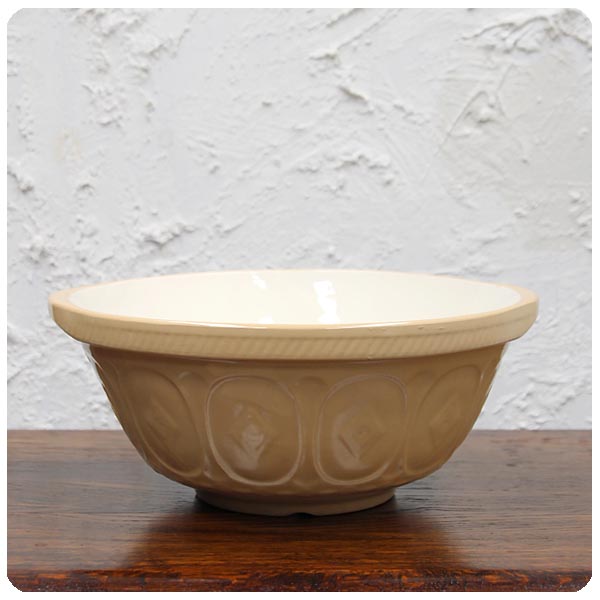 イギリス ビンテージ CLOVERLEAF ミキシングボウル 陶器 店舗什器 クローバーリーフ キッチン 雑貨 K-751