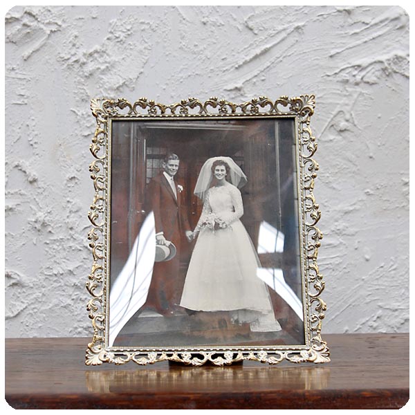 デンマーク製 フォトフレーム 写真立て アンティーク インテリア 店舗什器 ディスプレイ ビンテージ 雑貨 K-752