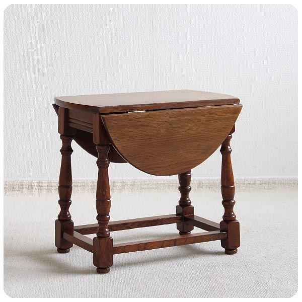 イギリス アンティーク調 バタフライテーブル オーク材 インテリア 店舗什器 ディスプレイ ビンテージ 家具 K-774