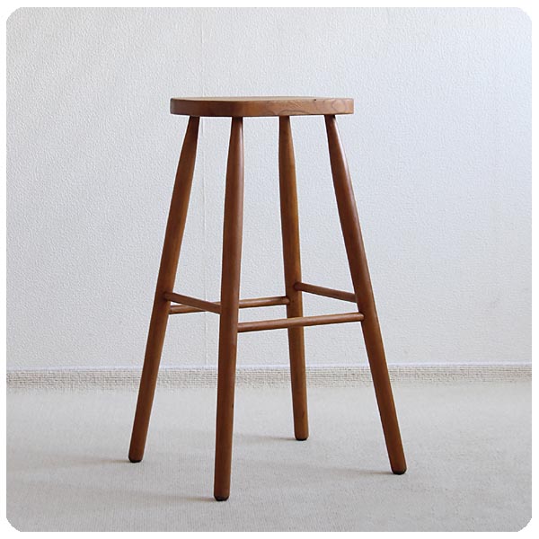 イギリス ヴィンテージ ハイスツール 木製椅子 カウンターチェア インテリア 店舗什器 ディスプレイ 家具 K-874