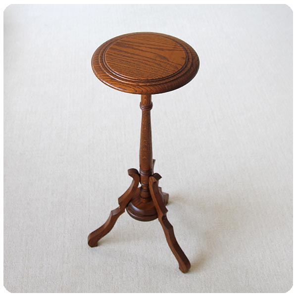 イギリス アンティーク調  オーク フラワースタンド 燭台 インテリア 店舗什器 ディスプレイ ビンテージ 家具 K-892