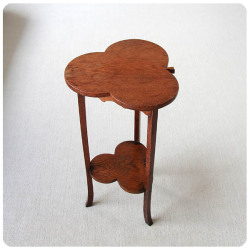 イギリス アンティーク フラワースタンド 花台 オーク材 家具 レア 店舗什器 「クローバー型」K-113