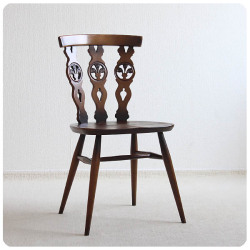 イギリス ヴィンテージ アーコールチェア ERCOL 木製椅子 アンティーク 「シスルバックチェア」K-236