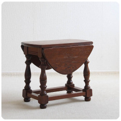 イギリス アンティーク調 バタフライテーブル オーク ローテーブル インテリア 家具 店舗什器 K-347