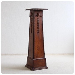 イギリス アンティーク フラワースタンド 花台 オーク インテリア レアアイテム 家具 店舗什器 K-373