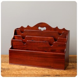 イギリス アンティーク調 レタースラック 木製レタースタンド インテリア 雑貨 店舗什器 K-433