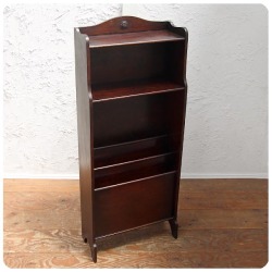 イギリス アンティーク オーク マガジンラック 本棚 収納 ディスプレイ インテリア 家具 店舗什器 K-458