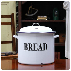 イギリス ヴィンテージ ホーローブレッド缶 琺瑯缶 パンケース キッチン雑貨 小物入れ 店舗什器 K-689