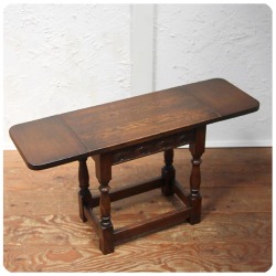 イギリス アンティーク調 Reprodux バタフライテーブル オーク 彫刻 リプロダックス 家具 K-731