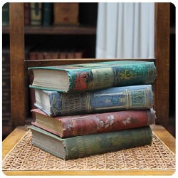 イギリス アンティークブック 4冊セット 本 古書 洋書 インテリア 店舗什器 ディスプレイ 小物 雑貨 K-749