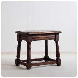 イギリス アンティーク サイドテーブル オーク スツール インテリア 店舗什器 ディスプレイ ビンテージ 家具 K-861