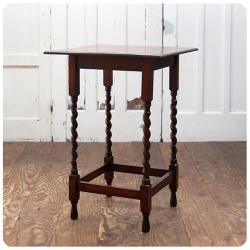 イギリス アンティーク オケージョナルテーブル オーク インテリア 家具 飾り台 店舗什器「ツイストレッグ」K-984