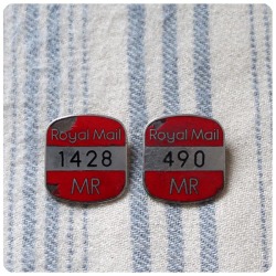 イギリス アンティーク ロイヤルメールバッジ2個セット/国営郵便局/コレクタブル/ポストマン/雑貨【ROYAL MAIL】M-588