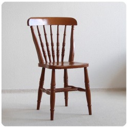 イギリス アンティーク ペイントチェア/カントリーチェア/シャビー【ペイントの可愛いキッチンチェア】N-491