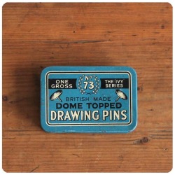 イギリス アンティーク 画鋲缶/ピン/ティン/ブリキ/雑貨/TIN/drawing pins【THE IVY SERIES No.73】N-666