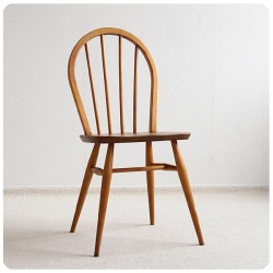 イギリス アンティーク アーコールチェア ERCOL 木製椅子 ダイニングチェア 家具「フープバック」P-507