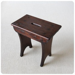 イギリス アンティーク スツール 木製椅子 飾り台 花台 オールドパイン 古木 家具 P-546