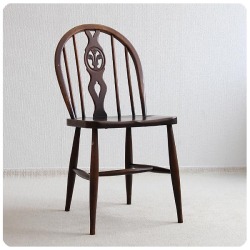イギリス アンティーク アーコールチェア ERCOL シスルバックチェア 木製椅子 家具 P-549