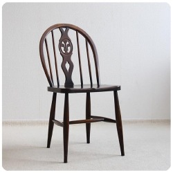 イギリス アンティーク アーコールチェア ERCOL シスルバックチェア 木製椅子 家具 P-554