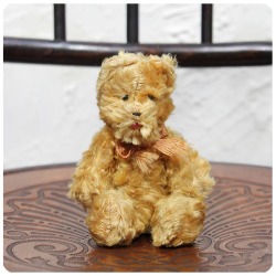 イギリス アンティーク テディベア くまのぬいぐるみ 全長約16cm インテリア 雑貨 P-748