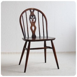イギリス アンティーク アーコールチェア ERCOL 椅子 ダイニングチェア 家具「シスルバック」P-895