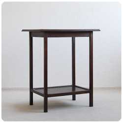 イギリス アンティーク オケージョナルテーブル オーク材 サイドテーブル インテリア 家具 店舗什器「装飾あり」Q-034