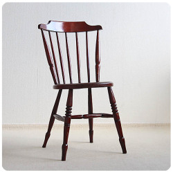 イギリス アンティーク ペイントキッチンチェア 木製椅子 インテリア 家具 店舗什器「ボウバックチェア」Q-039