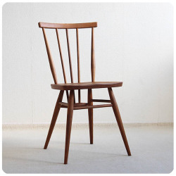 イギリス ヴィンテージ アーコールチェア ERCOL 木製椅子 インテリア 家具 店舗什器「スティックバックチェア」Q-040