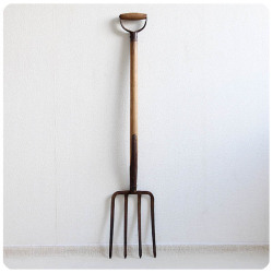 イギリス アンティーク ガーデンフォーク ブロカント 農具 ディスプレイ 店舗什器「ガーデンオーナメント」Q-045