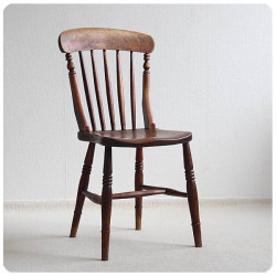 イギリス アンティーク キッチンチェア 木製椅子 木味 インテリア 家具 店舗什器「ダイニングチェア」Q-052