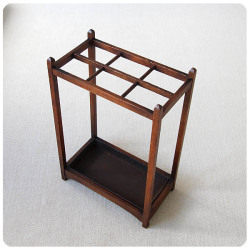 イギリス アンティーク アンブレラスタンド（傘立て）オーク材 インテリア 家具 店舗什器「ステッキスタンド」Q-087