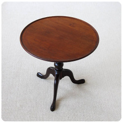 イギリス アンティーク ワインテーブル マホガニー インテリア 家具 店舗什器「トライポッドテーブル」Q-149