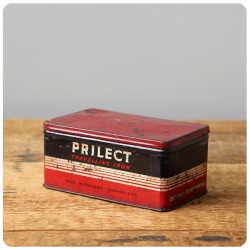 イギリス アンティーク トラベルアイロン缶 TIN ブリキ インテリア レトロ ディスプレイ 収納缶 店舗什器【PRILECT】Q-260