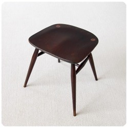 【訳あり】イギリス アンティーク アーコール (ERCOL)スツール 木製 家具 インテリア ヴィンテージ 店舗什器 Q-275