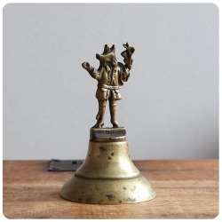 英国 アンティーク ブラス製 テーブルベル/インテリア雑貨/ディナーベル/イギリス/Trusty Servant【真鍮製呼び鈴】S-722