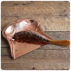 イギリス アンティーク 銅製卓上ダストパン＆ブラシ/コパー/雑貨/ちりとり/掃除【BELDRAY MADE IN ENGLAND】T-050