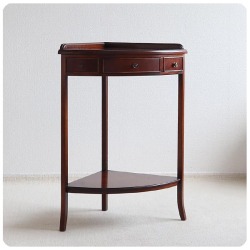 イギリス アンティーク調 Bradley社 コーナーテーブル/マホガニー/店舗什器/クラッシック家具/英国【うれしい引き出し付き】T-072