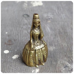 【訳あり】イギリス アンティーク ブラステーブルベル/インテリア雑貨/ディナーベル/英国製/卓上ベル/真鍮製呼び鈴 T-511