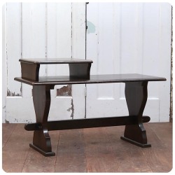 イギリス アンティーク調 テレフォンベンチ/オーク材/クラシカル家具/木製椅子/収納/電話台/英国【サイドテーブル】T-712