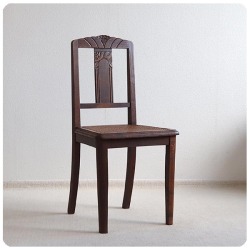 イギリス アンティーク ケインシートダイニングチェア/オーク材/椅子/家具/店舗什器【背もたれ・籐編み座面が素敵】T-730