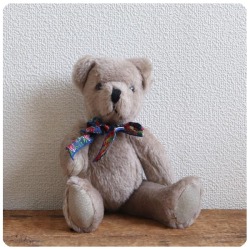 イギリス ビンテージ テディベア ぬいぐるみ Canterbury Bears インテリア雑貨「全長約30cm」T-924
