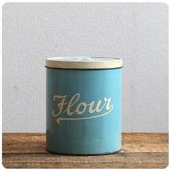 イギリス アンティーク フラワー缶 FLOUR ティン缶 リージェンシーウェア V-323